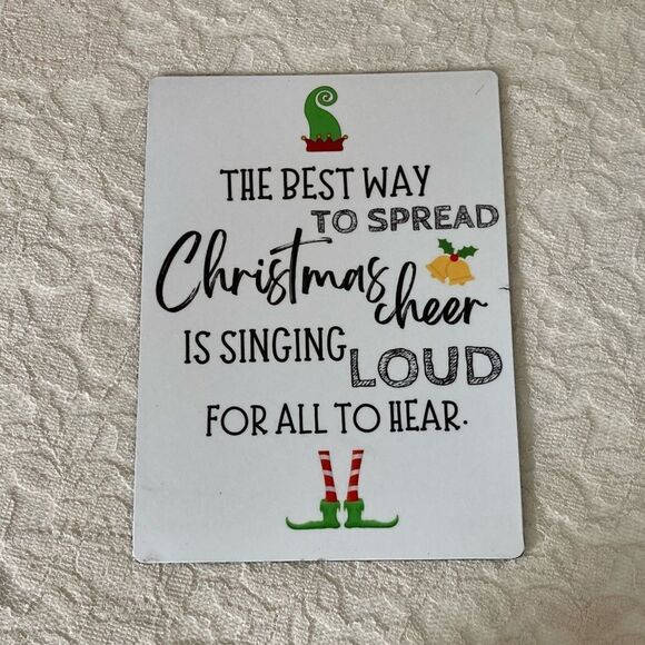 Elf Quote Christmas Magnet - Picture 2 of 3